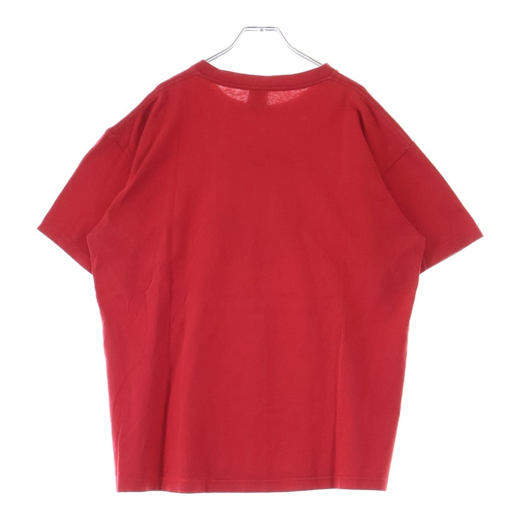 STUSSY(ステューシー) 00S OLD I GET GOOSE BUMPS PRINT TEE キッズフォトプリント クルーネック 半袖Tシャツ カットソー レッド