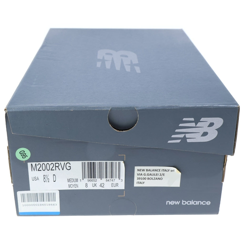 New Balance(ニューバランス) M2002RVG レザー ローカット スニーカー グレー US8.5/26.5cm