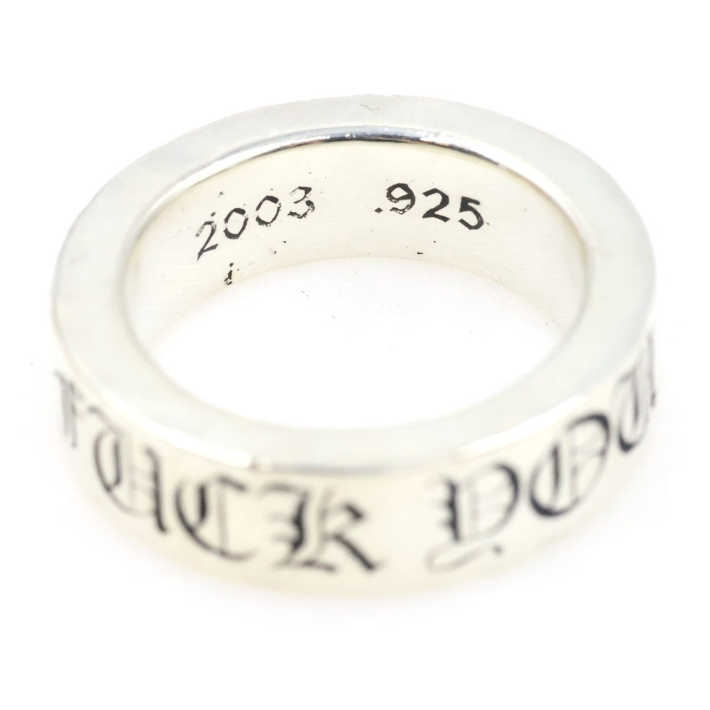 CHROME HEARTS(クロムハーツ) 6mm SPACER FUCK YOU 6mmスペーサーリング ファックユー シルバー BCA336 レディース