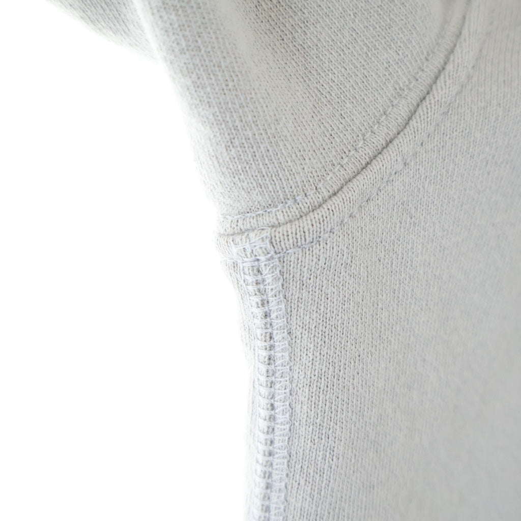 New Balance(ニューバランス) 26SS ×BEAMS MADE IN U.S.A. WASHED HOODIE ビームス別注 米国製 切替カラー ウォッシュド ジップアップフーディー パーカー グレー/ホワイト MT6166UQMGT