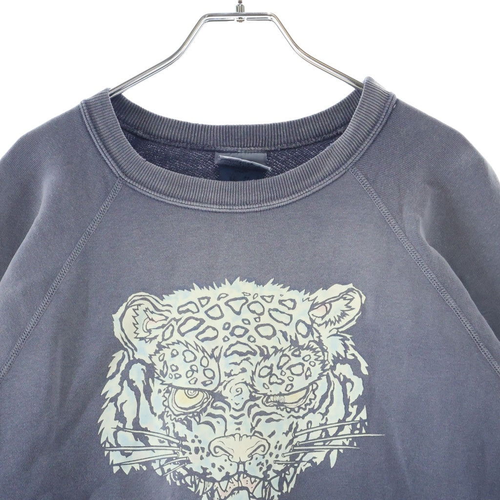 NO BRAND(ノーブランド) 26SS MONONOKE MADE CREW NECK SWEAT モノノケメイド フロントロゴプリント クルーネックスウェットシャツ トレーナー ネイビー MT-MK8-0000-014