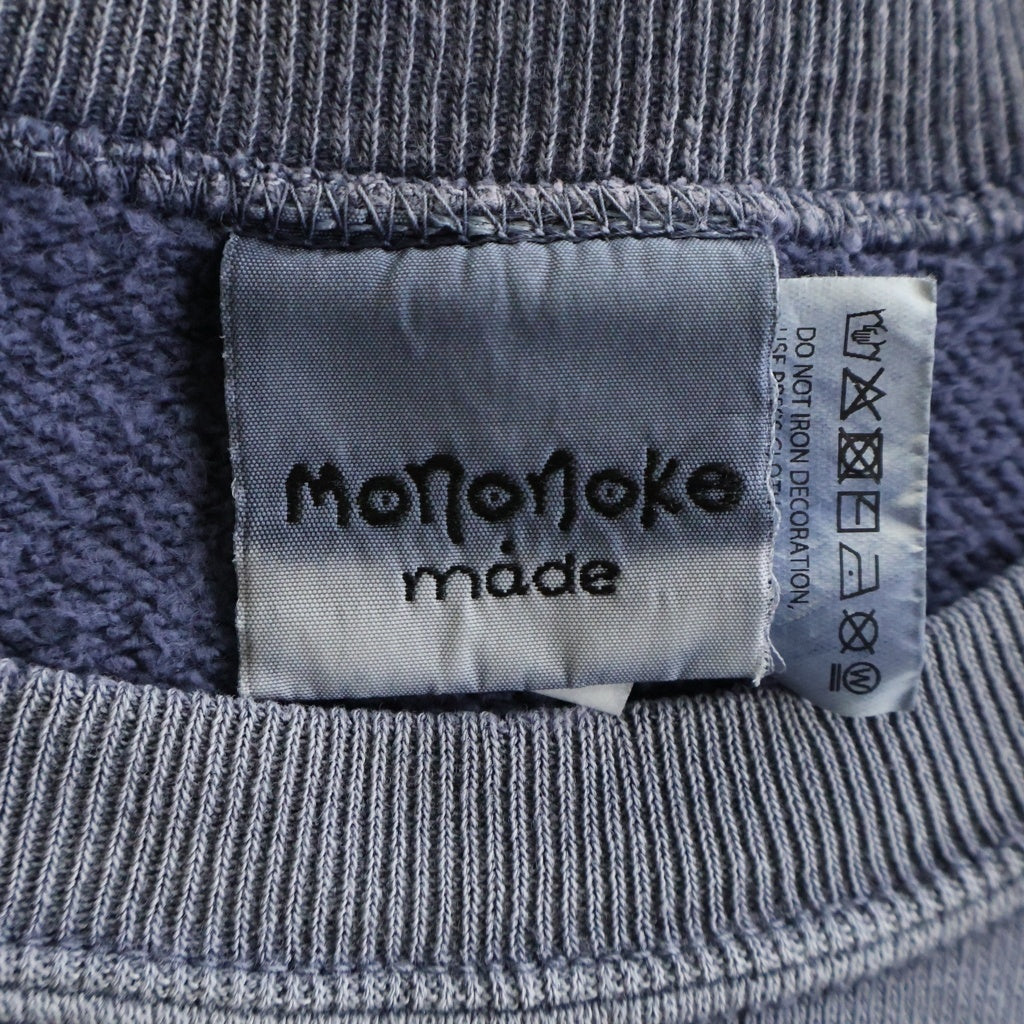 NO BRAND(ノーブランド) 26SS MONONOKE MADE CREW NECK SWEAT モノノケメイド フロントロゴプリント クルーネックスウェットシャツ トレーナー ネイビー MT-MK8-0000-014