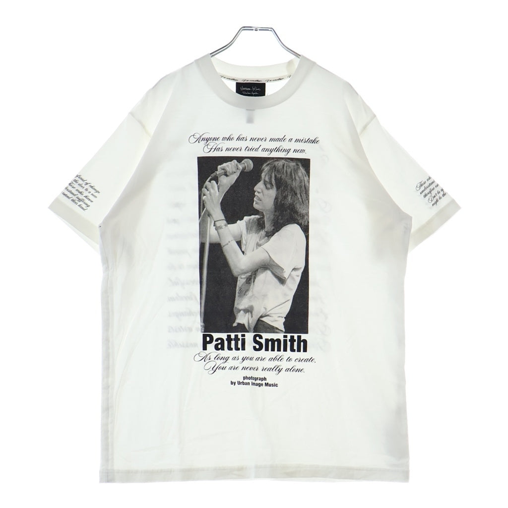 NUMBER (N)INE(ナンバーナイン) 26SS PATTI SMITH T-SHIRT パティスミス フォトプリント クルーネック半袖Tシャツ カットソー NGT.-001/2