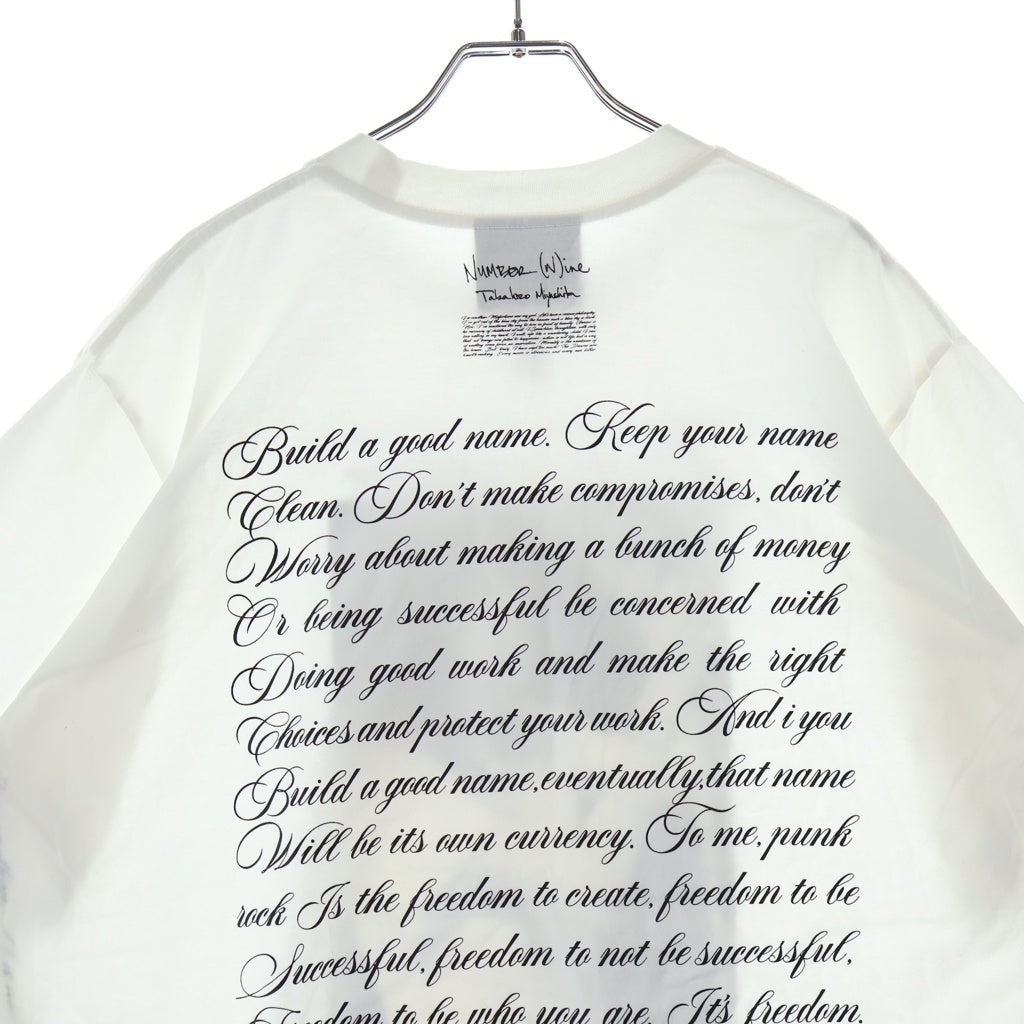 NUMBER (N)INE(ナンバーナイン) 26SS PATTI SMITH T-SHIRT パティスミス フォトプリント クルーネック半袖Tシャツ カットソー NGT.-001/2
