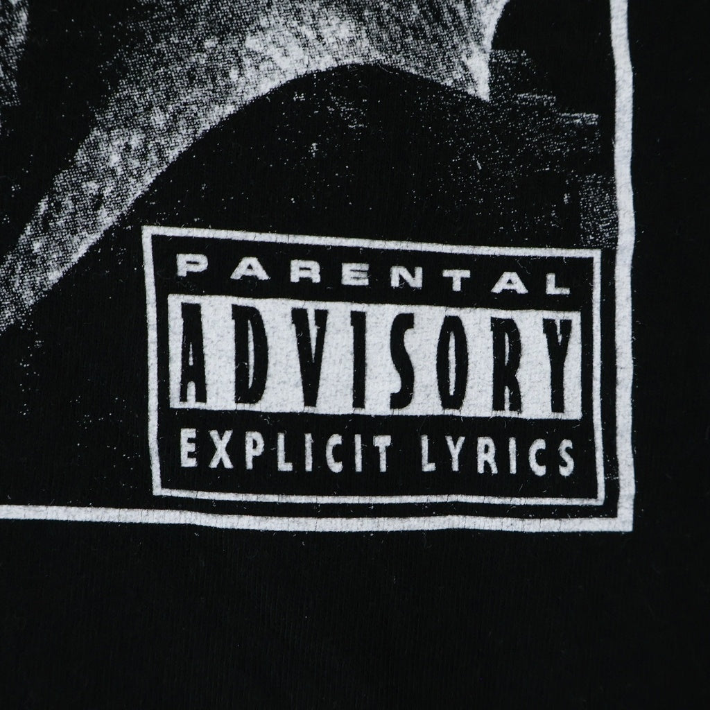SAINT MICHAEL(セントマイケル) 25SS PARENTAL ADVISORY EXPLICIT LYRICS 黒夢 河村康輔 コラボ ペアレンタルアドバイザリー エクスプリシットリリックス クルーネック半袖Tシャツ 113-BCV