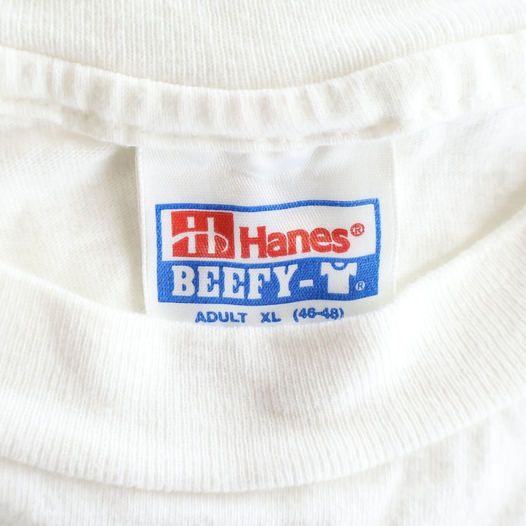 VINTAGE(ヴィンテージ) 90S VINTAGE DOLL MONA LIZA PARODY TEE HANES ヴィンテージ ドール モナリザ パロディ 企業Tシャツ 半袖クルーネックカットソー ホワイト