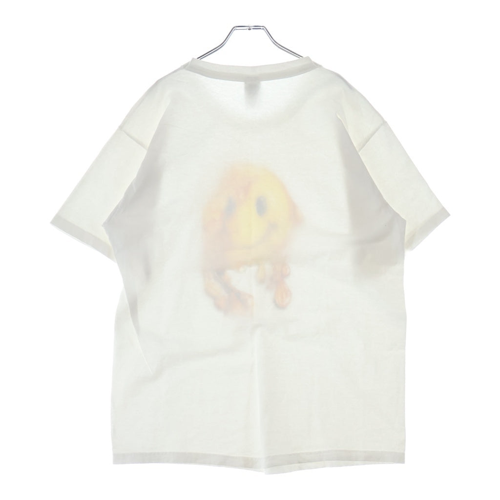 VINTAGE(ヴィンテージ) 90S VINTAGE MELTING HAPPY FACE 1996 TEE FRUIT OF THE LOOM ヴィンテージ スマイル イラストプリントTシャツ 半袖クルーネックカットソー ホワイト