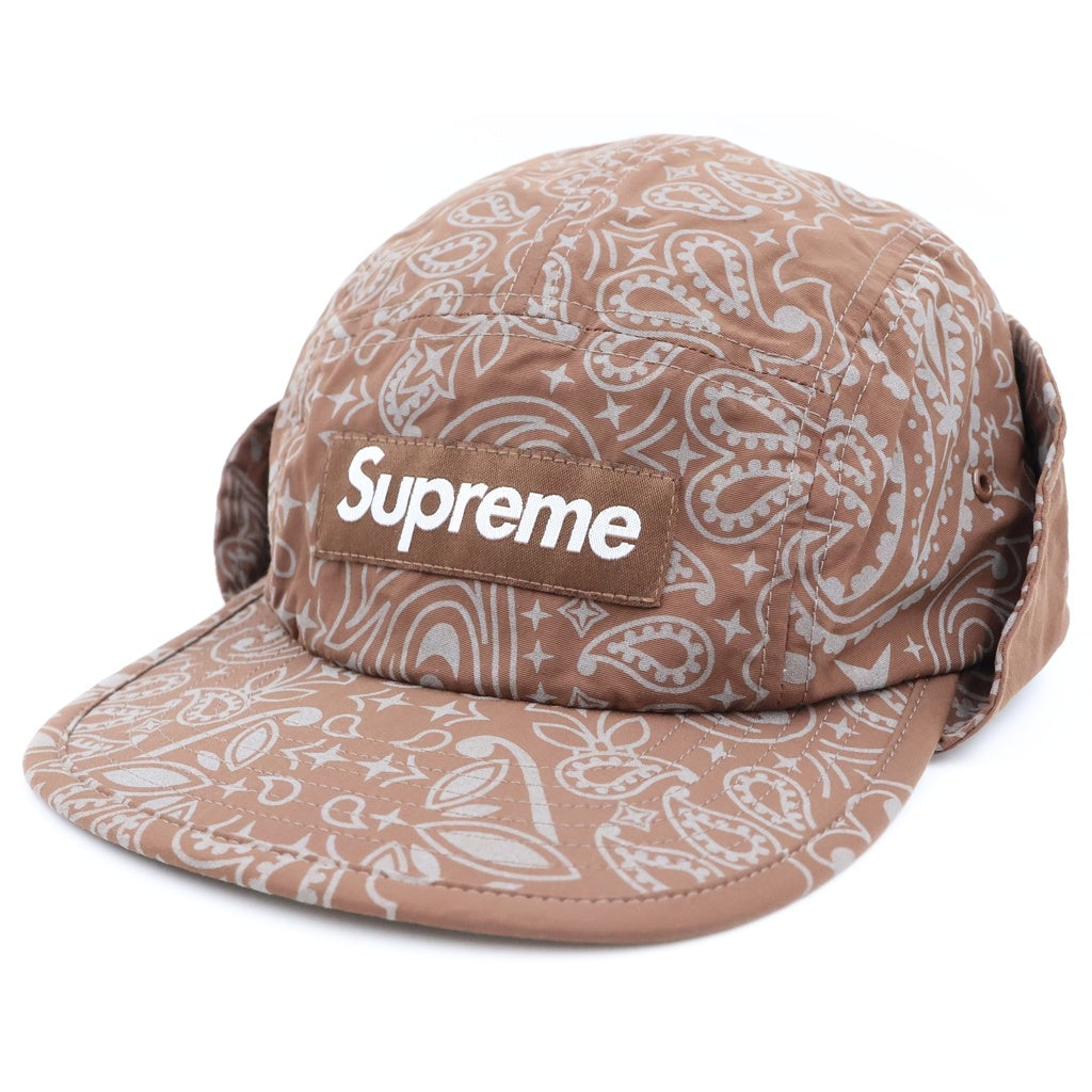 SUPREME(シュプリーム) 26SS Reflective Bandana Sunfield Camo Cap リフレクティブ バンダナ総柄 サンフィールドカモキャップ 帽子 ブラウン
