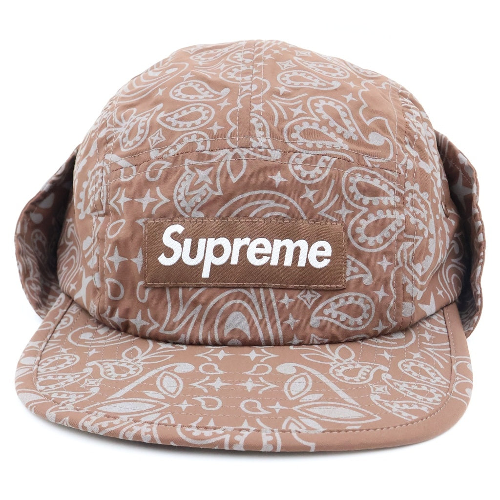 SUPREME(シュプリーム) 26SS Reflective Bandana Sunfield Camo Cap リフレクティブ バンダナ総柄 サンフィールドカモキャップ 帽子 ブラウン