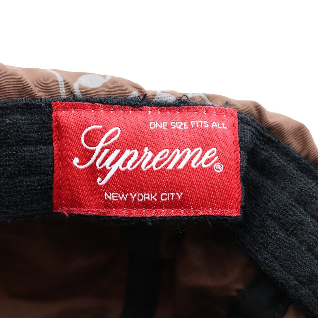 SUPREME(シュプリーム) 26SS Reflective Bandana Sunfield Camo Cap リフレクティブ バンダナ総柄 サンフィールドカモキャップ 帽子 ブラウン