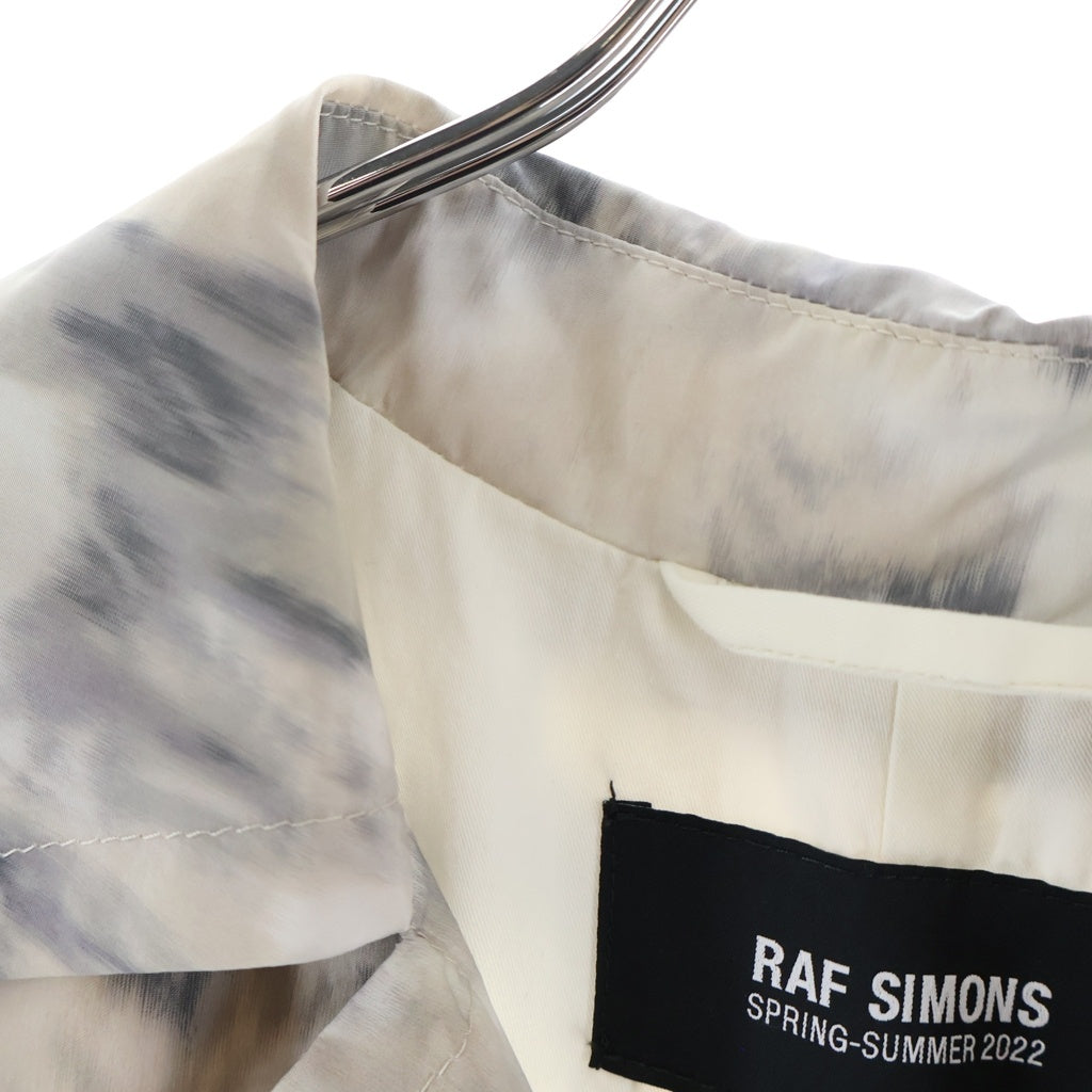 RAF SIMONS(ラフシモンズ) 22SS RELAXED FIT RAIN COAT 総柄 リラックス フィット レインコート ベージュ 221-644