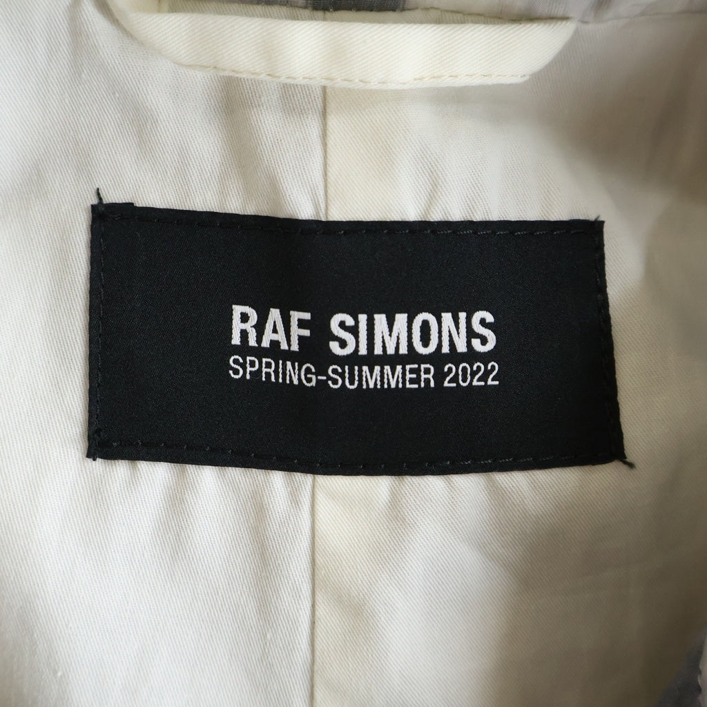 RAF SIMONS(ラフシモンズ) 22SS RELAXED FIT RAIN COAT 総柄 リラックス フィット レインコート ベージュ 221-644