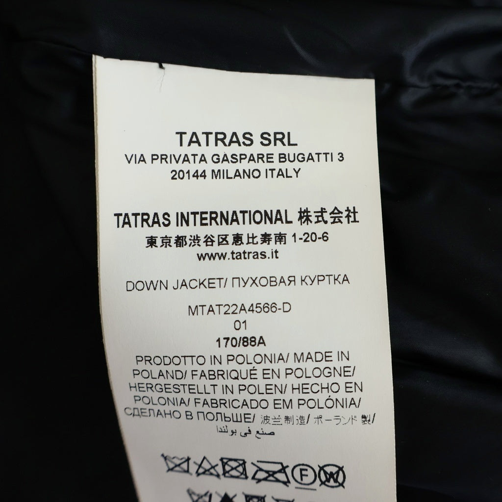 TATRAS(タトラス) 22AW BOESIO ボエシオ ナイロン フーデッド ダウンジャケット ブラック MTA22A4566-D