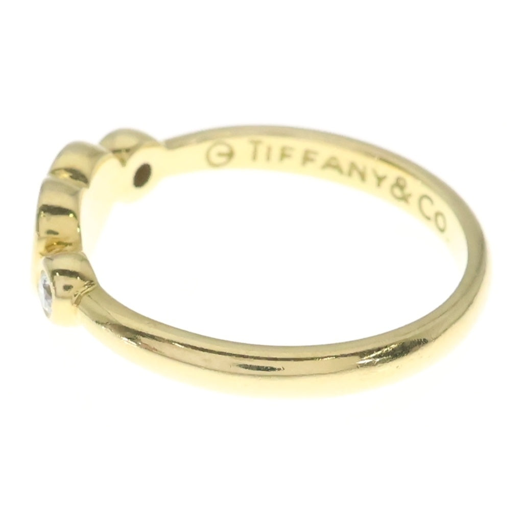 TIFFANY & Co.(ティファニー) K18YG クローズドハート 2Pダイヤモンド リング 指輪 ゴールド レディース