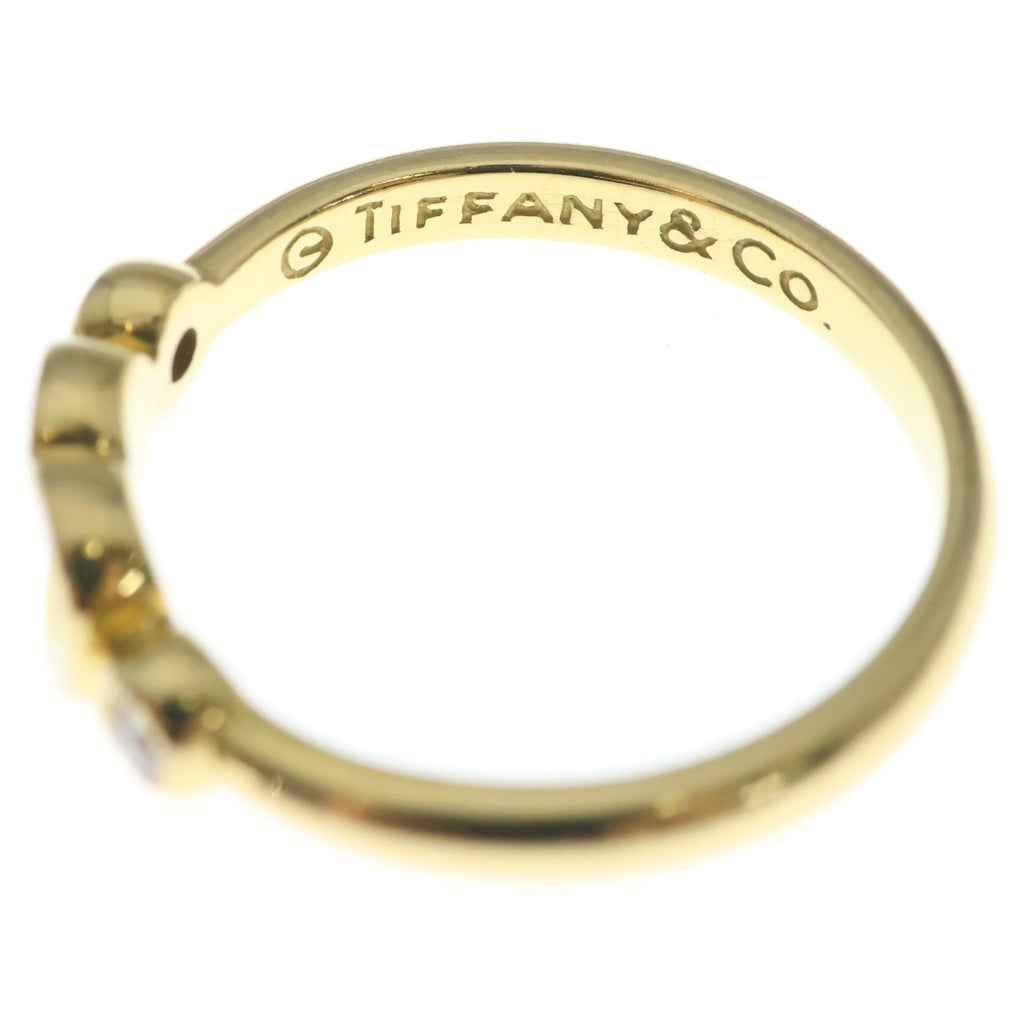 TIFFANY & Co.(ティファニー) K18YG クローズドハート 2Pダイヤモンド リング 指輪 ゴールド レディース