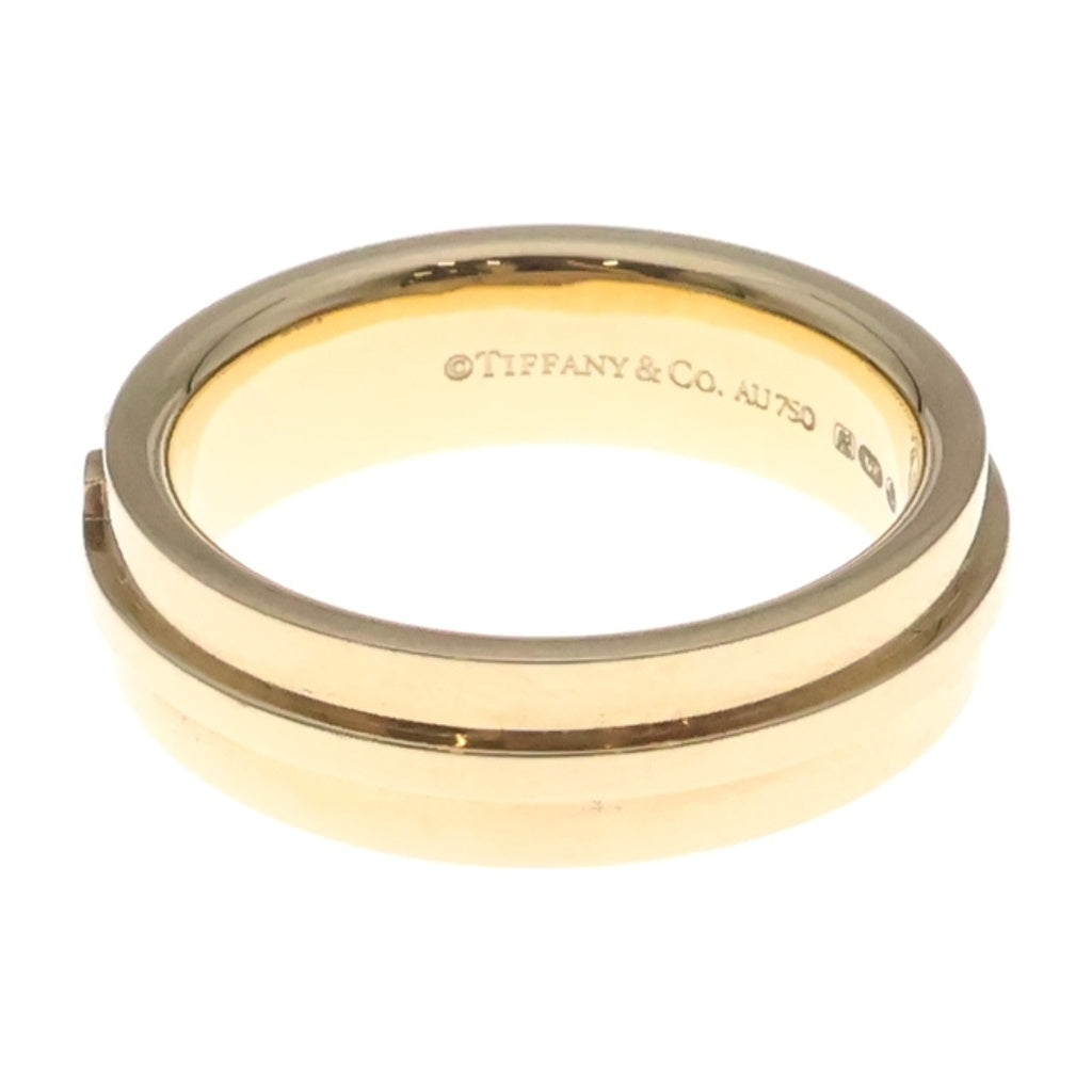 TIFFANY & Co.(ティファニー) K18PG Tワイドリング 指輪 ピンクゴールド