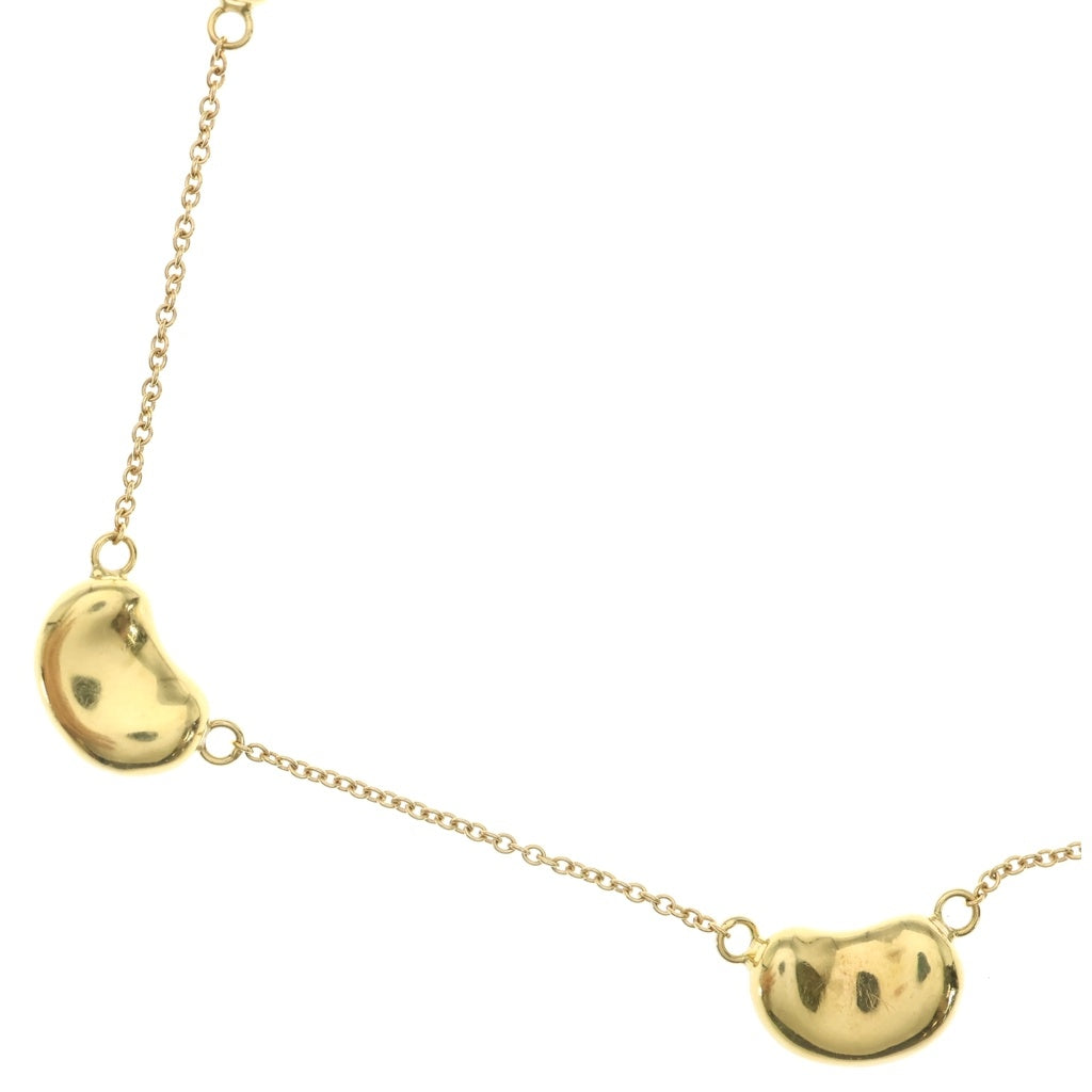 TIFFANY & Co.(ティファニー) K18YG エルサペレッティ ビーン 3モチーフ チェーンネックレス ゴールド レディース