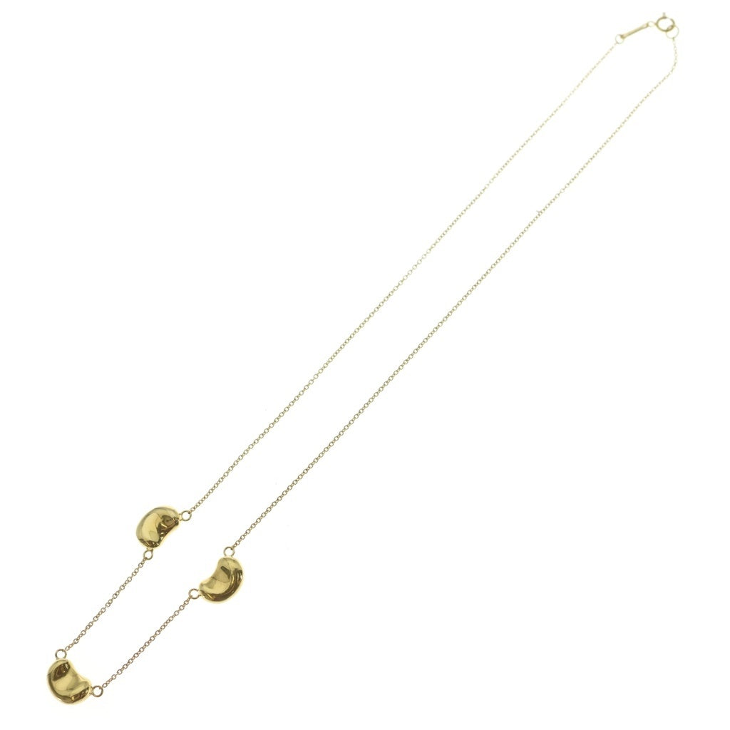 TIFFANY & Co.(ティファニー) K18YG エルサペレッティ ビーン 3モチーフ チェーンネックレス ゴールド レディース