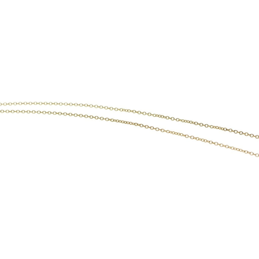 TIFFANY & Co.(ティファニー) K18YG エルサペレッティ スモールクロス チェーンネックレス ゴールド レディース