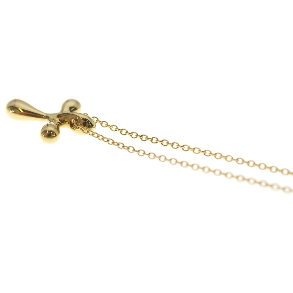 TIFFANY & Co.(ティファニー) K18YG エルサペレッティ スモールクロス チェーンネックレス ゴールド レディース