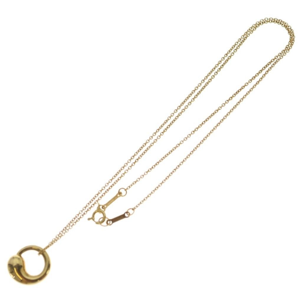 TIFFANY & Co.(ティファニー) K18YG エルサペレッティ エターナル サークル チェーンネックレス ゴールド レディース