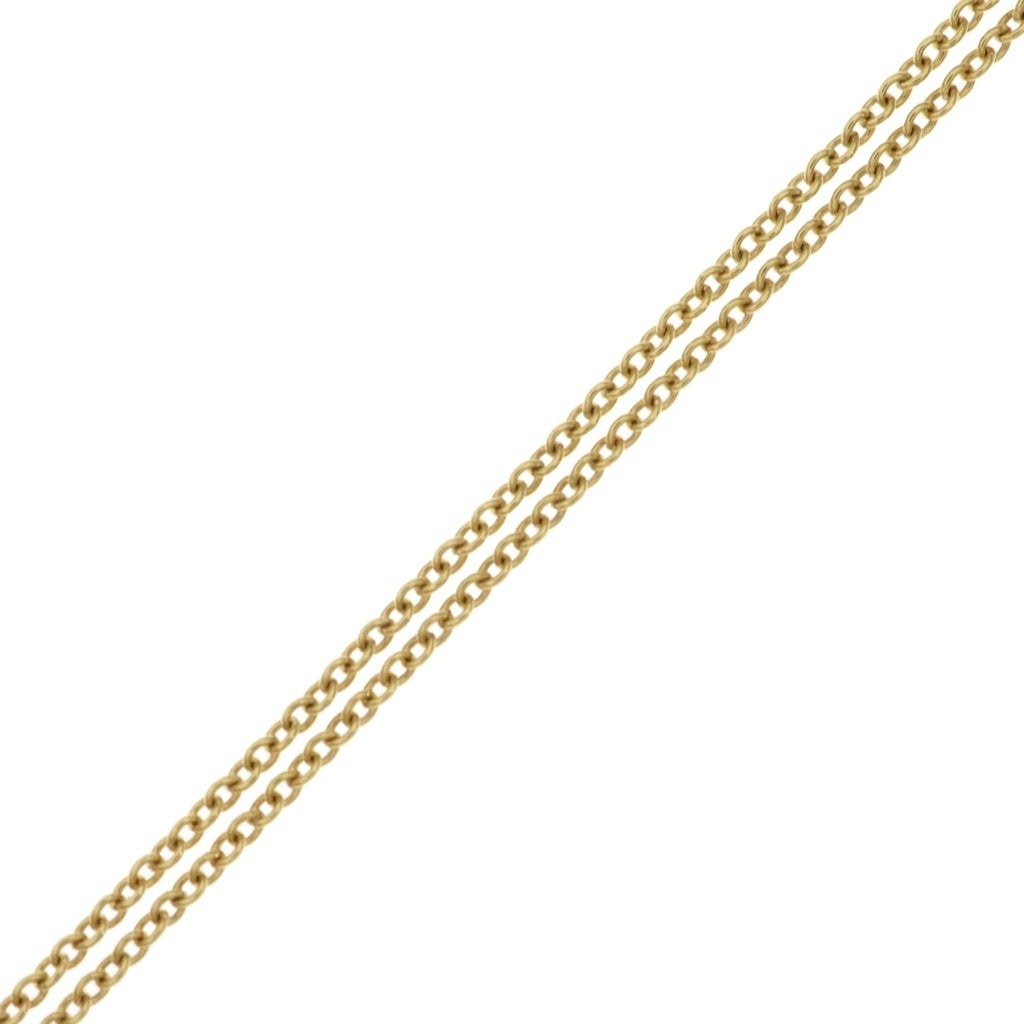 TIFFANY & Co.(ティファニー) K18YG ブルーボックスボウ 1Pダイヤ リボンモチーフ チェーンネックレス ゴールド レディース