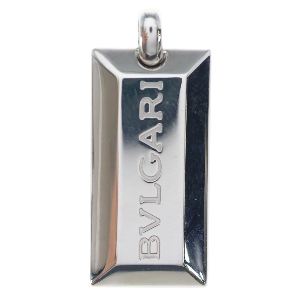 BVLGARI(ブルガリ) K18WG インゴットネックレストップ ホワイトゴールド
