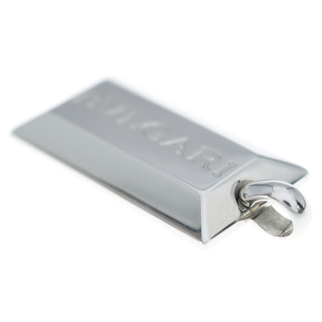 BVLGARI(ブルガリ) K18WG インゴットネックレストップ ホワイトゴールド