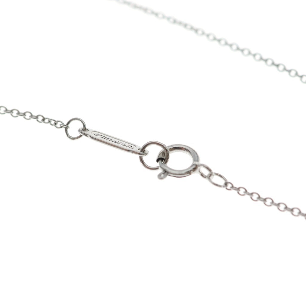 TIFFANY & Co.(ティファニー) K18WG センチメンタル ハート 3Pダイヤ チェーンネックレス ホワイトゴールド レディース