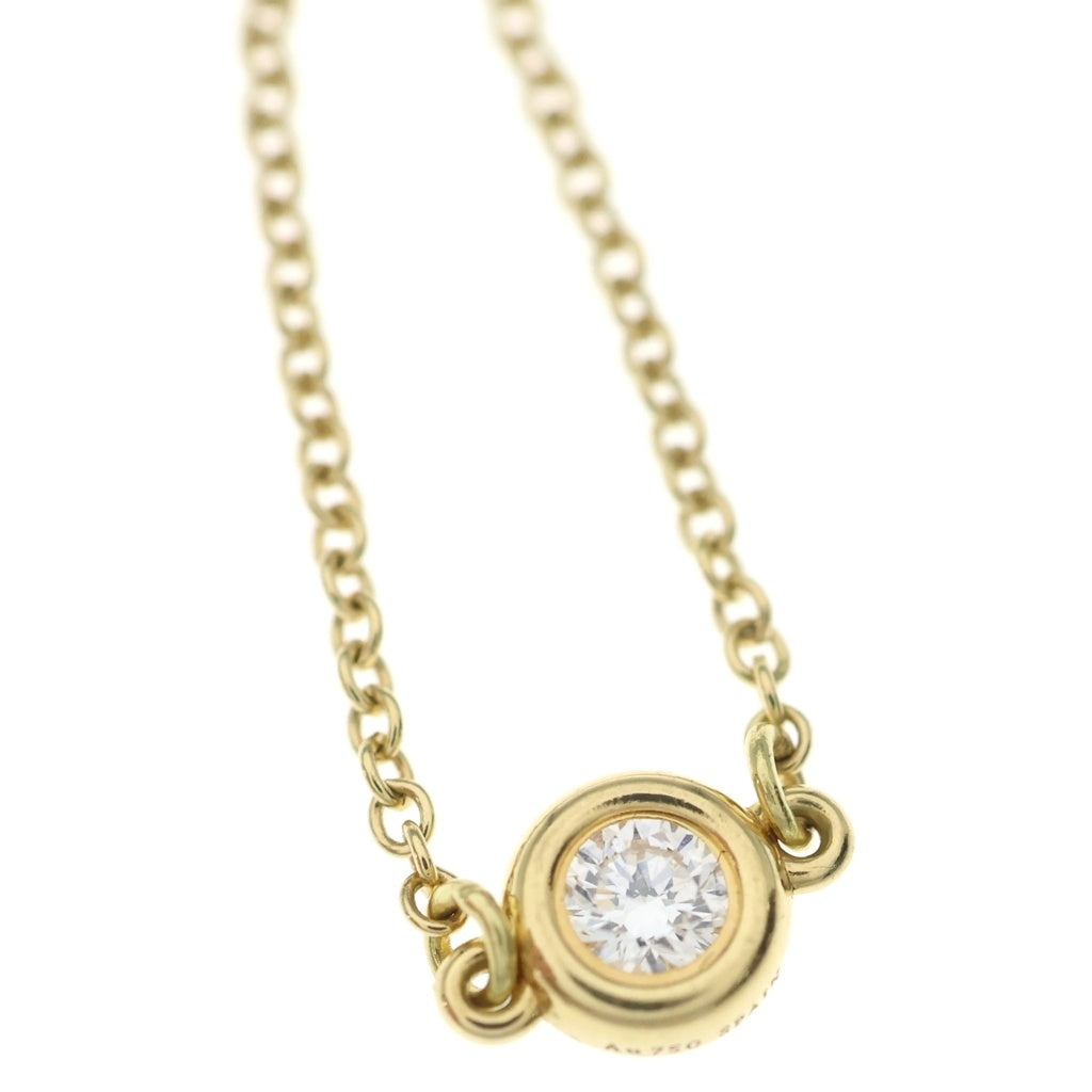 TIFFANY & Co.(ティファニー) K18YG エルサペレッティ バイヤザード 1ダイヤ チェーンリング ゴールド レディース