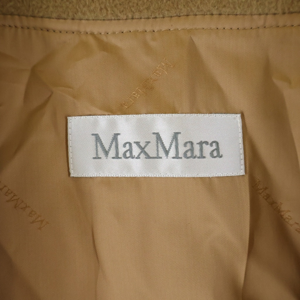 Max Mara(マックスマーラ) WOOL LONG COAT 製 ウール ロングコート キャメル レディース TIC1001