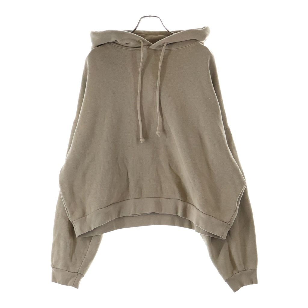 Acne Studios(アクネ ストゥディオズ) 24AW バック ラバー ロゴ パッチ ドローストリング プルオーバー フーデッド スウェット パーカー ベージュ FN-UX-SWEA000019