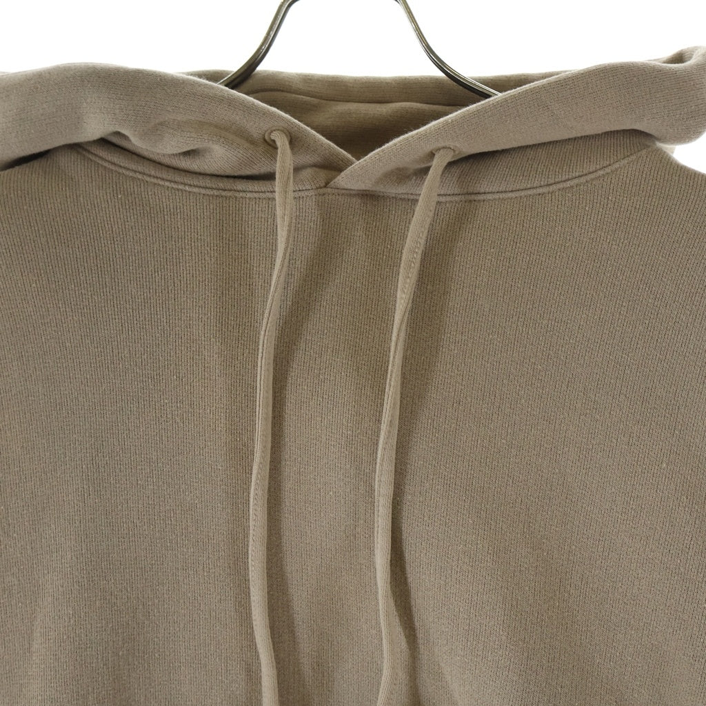 Acne Studios(アクネ ストゥディオズ) 24AW バック ラバー ロゴ パッチ ドローストリング プルオーバー フーデッド スウェット パーカー ベージュ FN-UX-SWEA000019