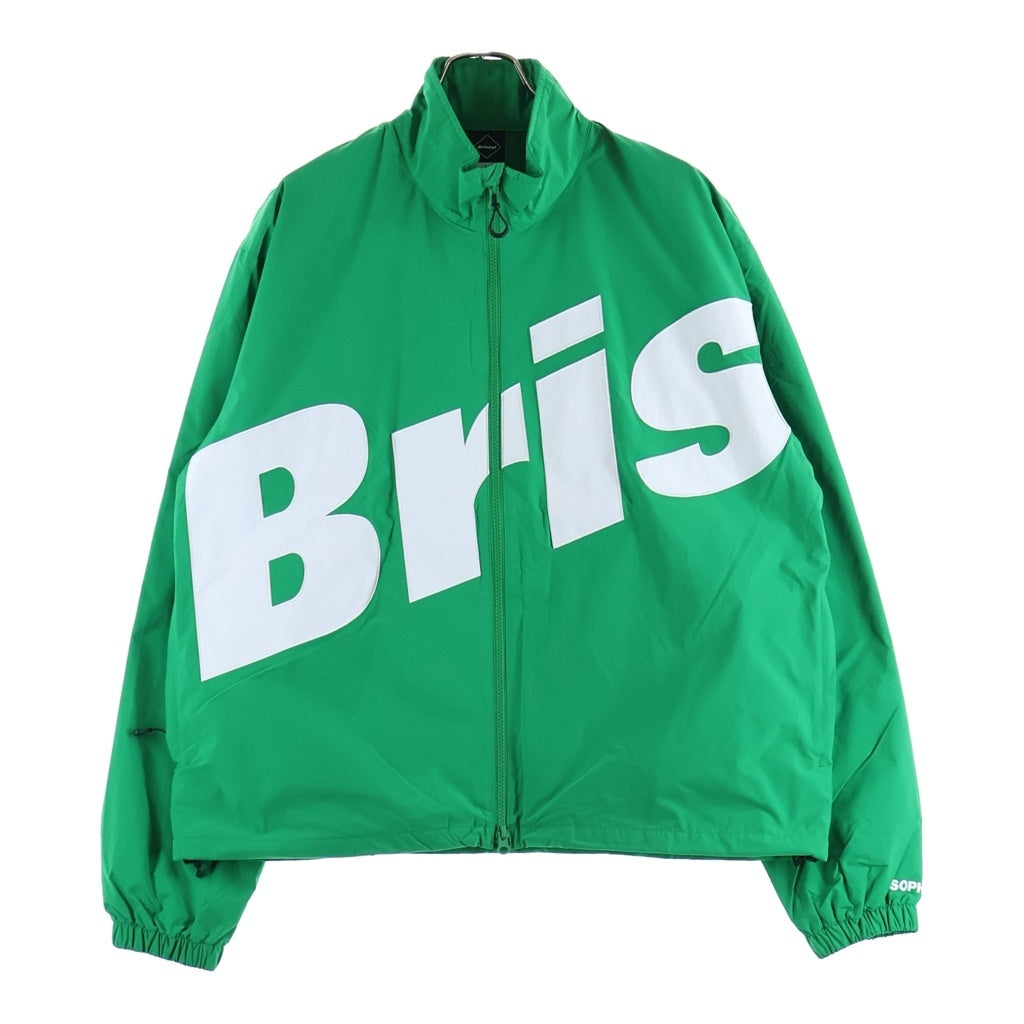 F.C.R.B.(エフシーアールビー) 22SS BIG LOGO APPLIQUE STAND COLLAR JACKET ビッグロゴアップリケ スタンドカラー ジップアップジャケット グリーン FCRB-220051