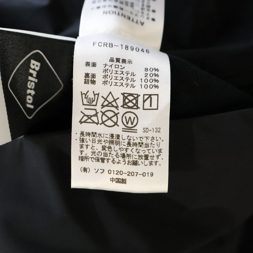 F.C.R.B.(エフシーアールビー) 18AW REVERSIBLE PADDED BLOUSON リバーシブル 中綿 ジップアップブルゾン ジャケット ブラック FCRB-189046