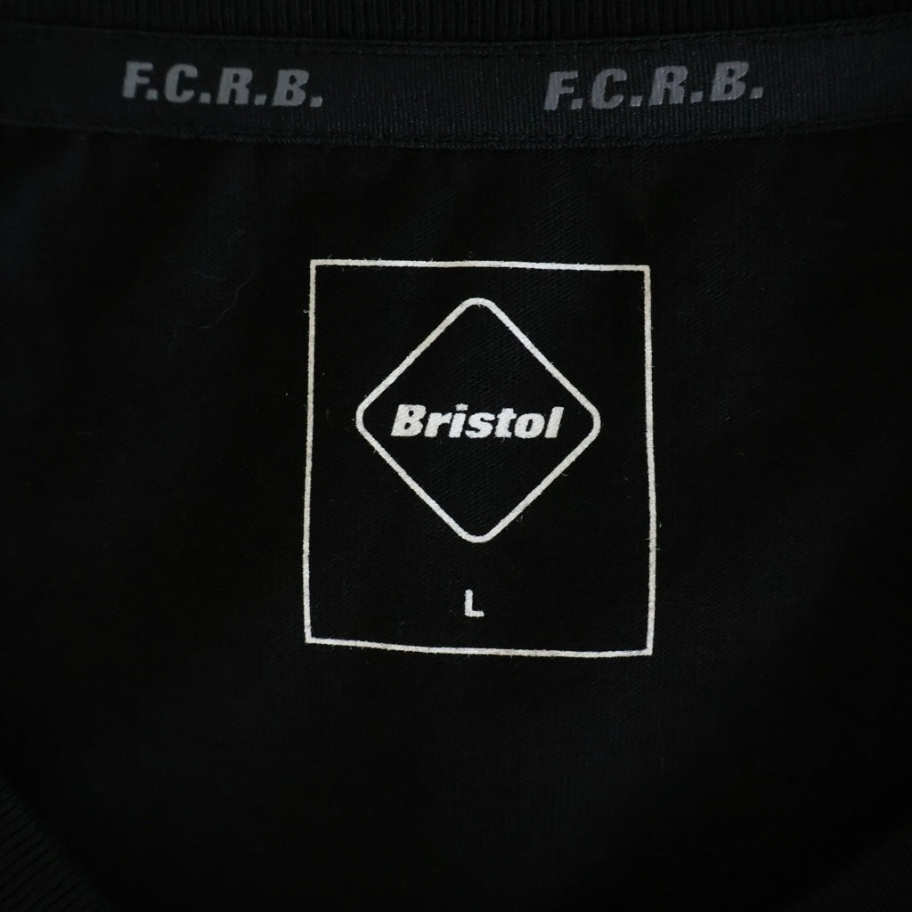 F.C.R.B.(エフシーアールビー) 22SS ×WIND AND SEA BIG LOGO TEE ウィンダンシー ビッグロゴTシャツ 半袖クルーネックカットソー ブラック FCRB-220155