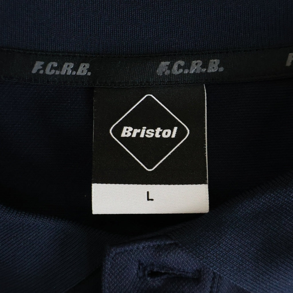 F.C.R.B.(エフシーアールビー) 18SS BIG LOGO POLO バックビッグロゴプロント 半袖ポロシャツ ネイビー FCRB-180030