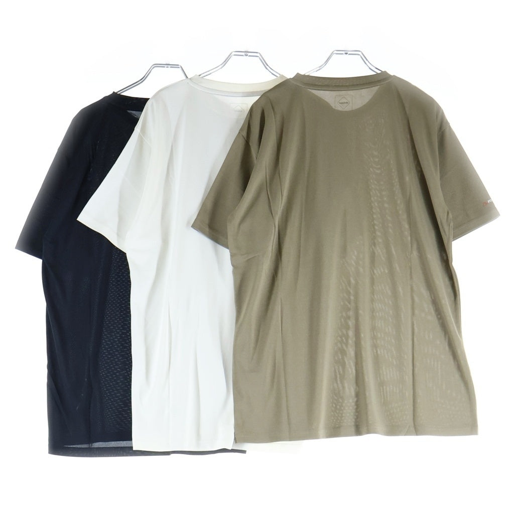 F.C.R.B.(エフシーアールビー) 23SS POLARTEC POWER DRY 3PACK TEE ポーラテック パワードライ 3パックTシャツ 半袖クルーネックカットソー ホワイト/ブラック/カーキ FCRB-230053