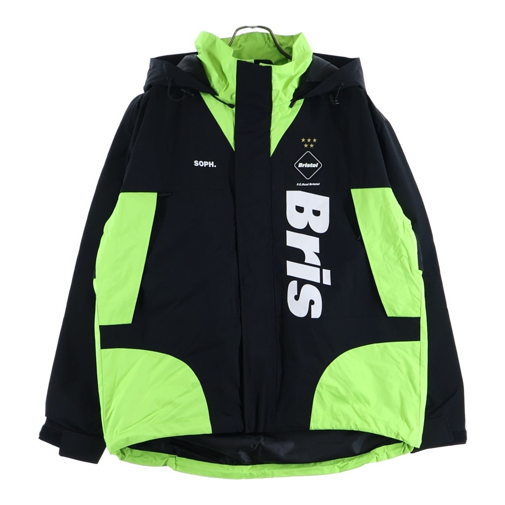 F.C.R.B.(エフシーアールビー) 20SS TOUR JACKET ツアージャケット ロゴプリント ジップアップジャケット グリーン/ブラック FCRB-200035