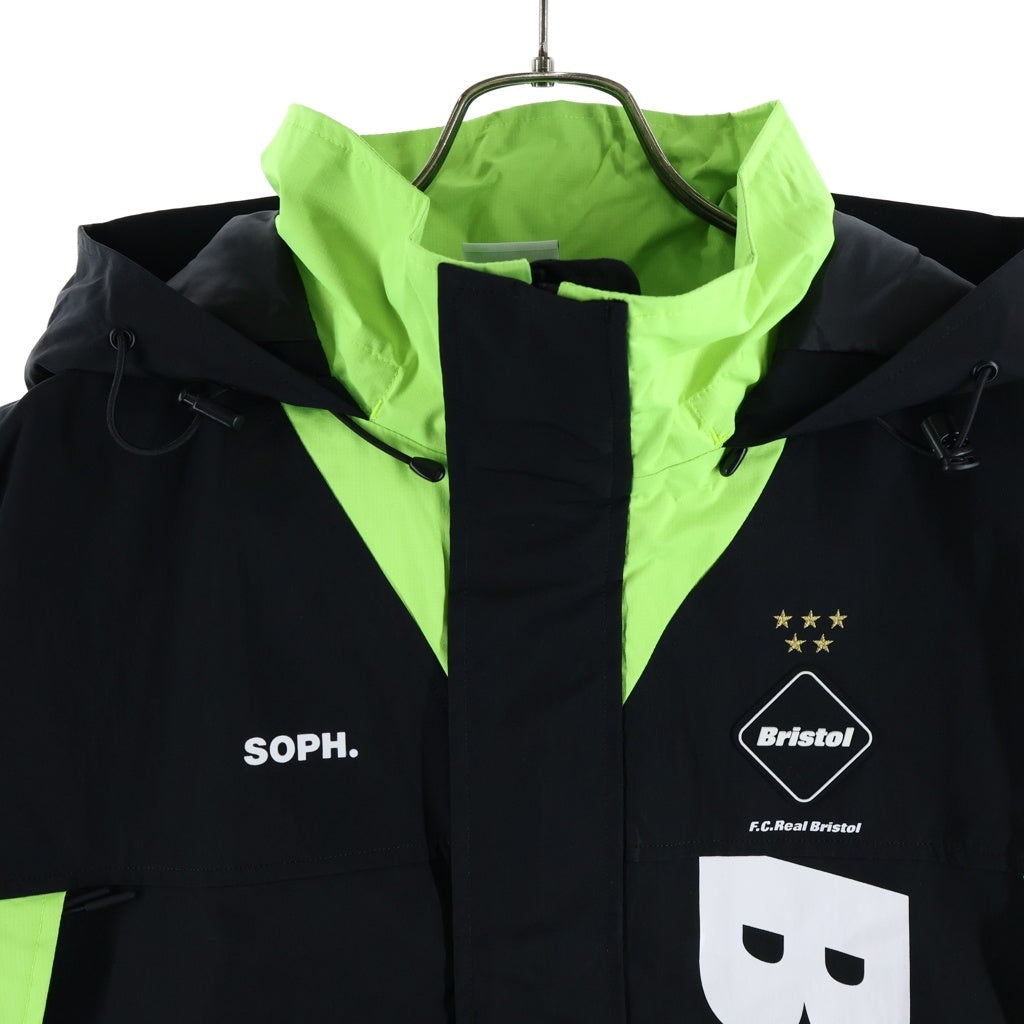 F.C.R.B.(エフシーアールビー) 20SS TOUR JACKET ツアージャケット ロゴプリント ジップアップジャケット グリーン/ブラック FCRB-200035