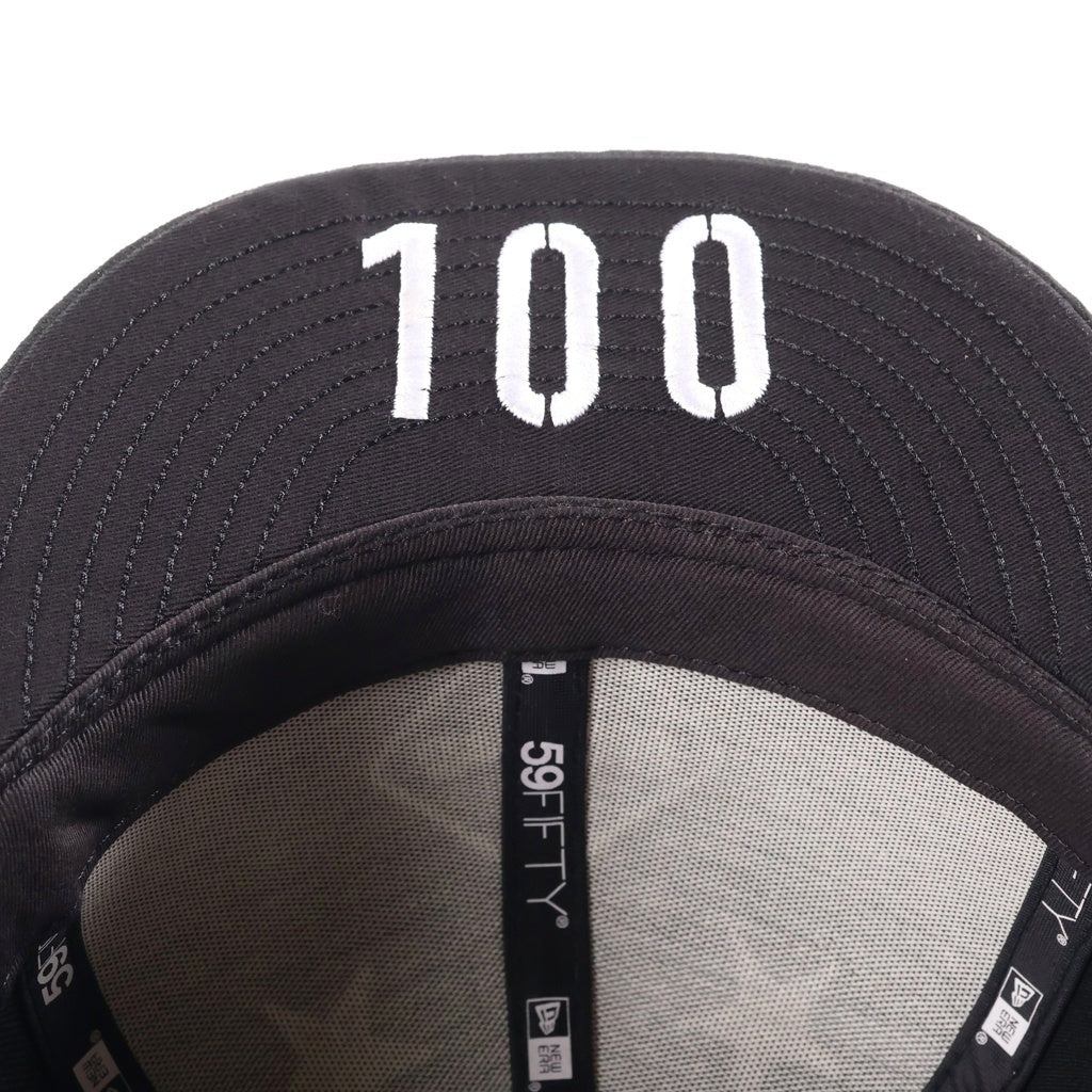 F.C.R.B.(エフシーアールビー) 20SS ×NEW ERA 100TH EMBLEM 59FIFTY ニューエラ 100周年記念 ロゴ スター刺繍 ベースボールキャップ 帽子 ブラック FCRB-200112