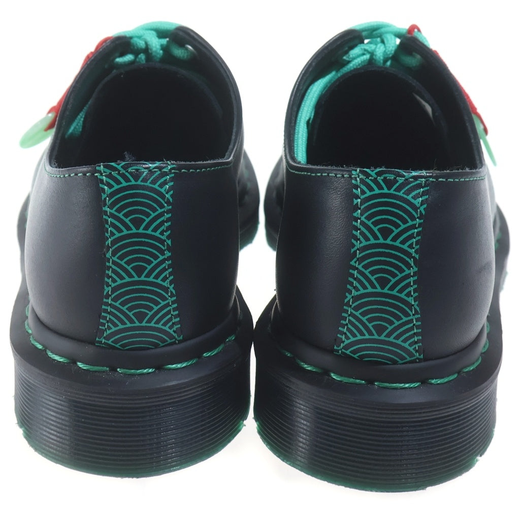 Dr.Martens(ドクターマーチン) 1461 CNY WANAMA 3ホール レースアップ レザーブーツ レディース ブラック/グリーン 26577001