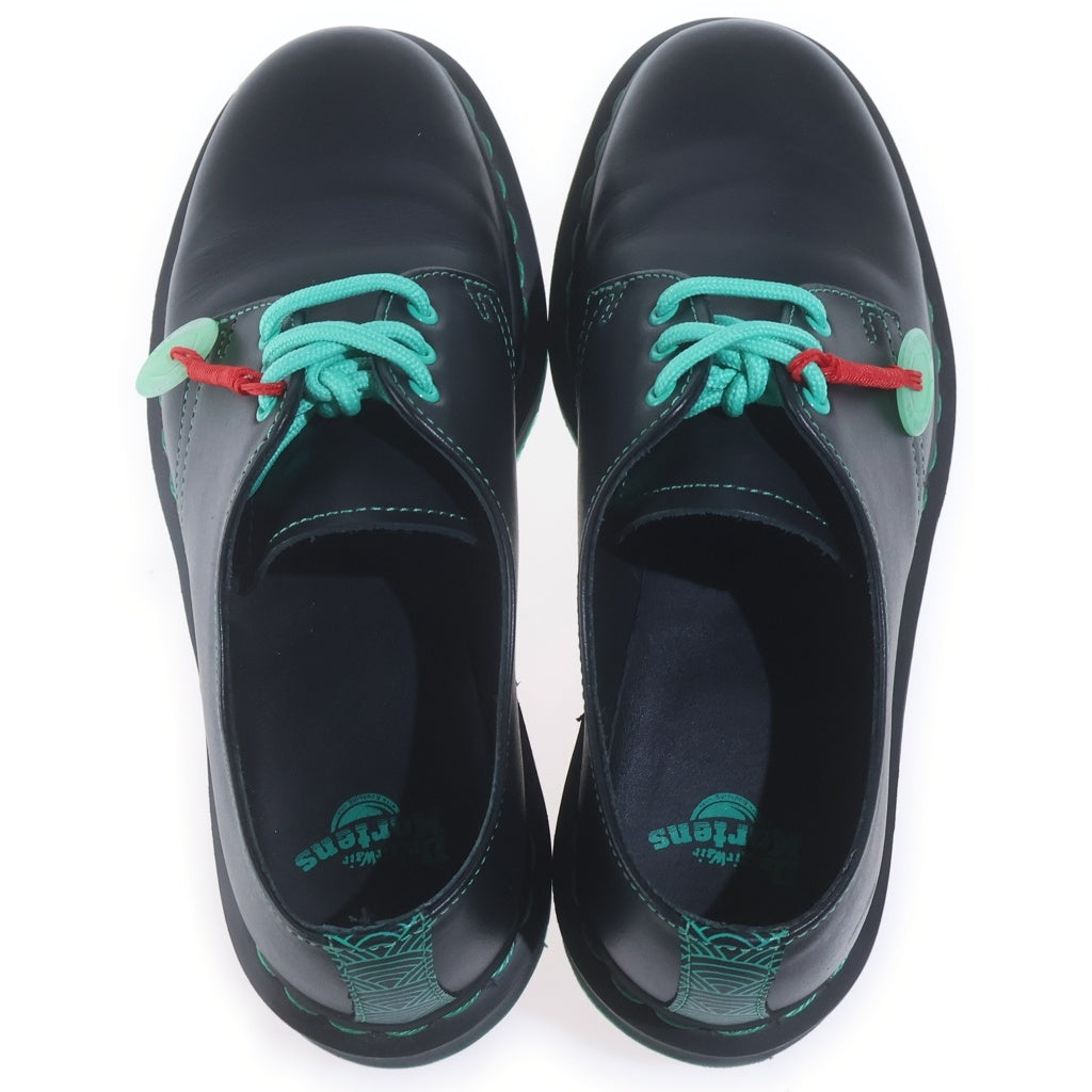 Dr.Martens(ドクターマーチン) 1461 CNY WANAMA 3ホール レースアップ レザーブーツ レディース ブラック/グリーン 26577001