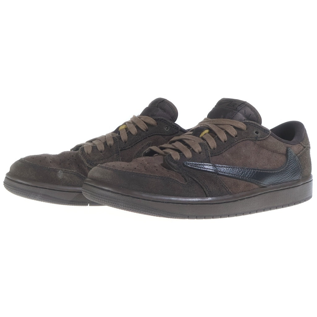 NIKE(ナイキ) ×TRAVIS SCOTT AIR JORDAN 1 LOW OG SP VELVET BROWN トラヴィススコット エアジョーダン1 ローカットスニーカー US9/27cm DM7866-202