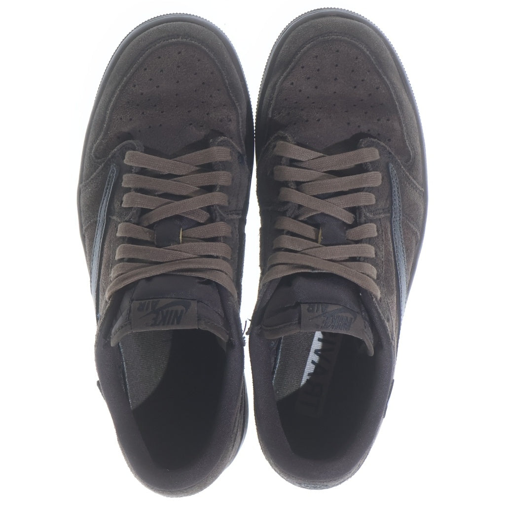 NIKE(ナイキ) ×TRAVIS SCOTT AIR JORDAN 1 LOW OG SP VELVET BROWN トラヴィススコット エアジョーダン1 ローカットスニーカー US9/27cm DM7866-202