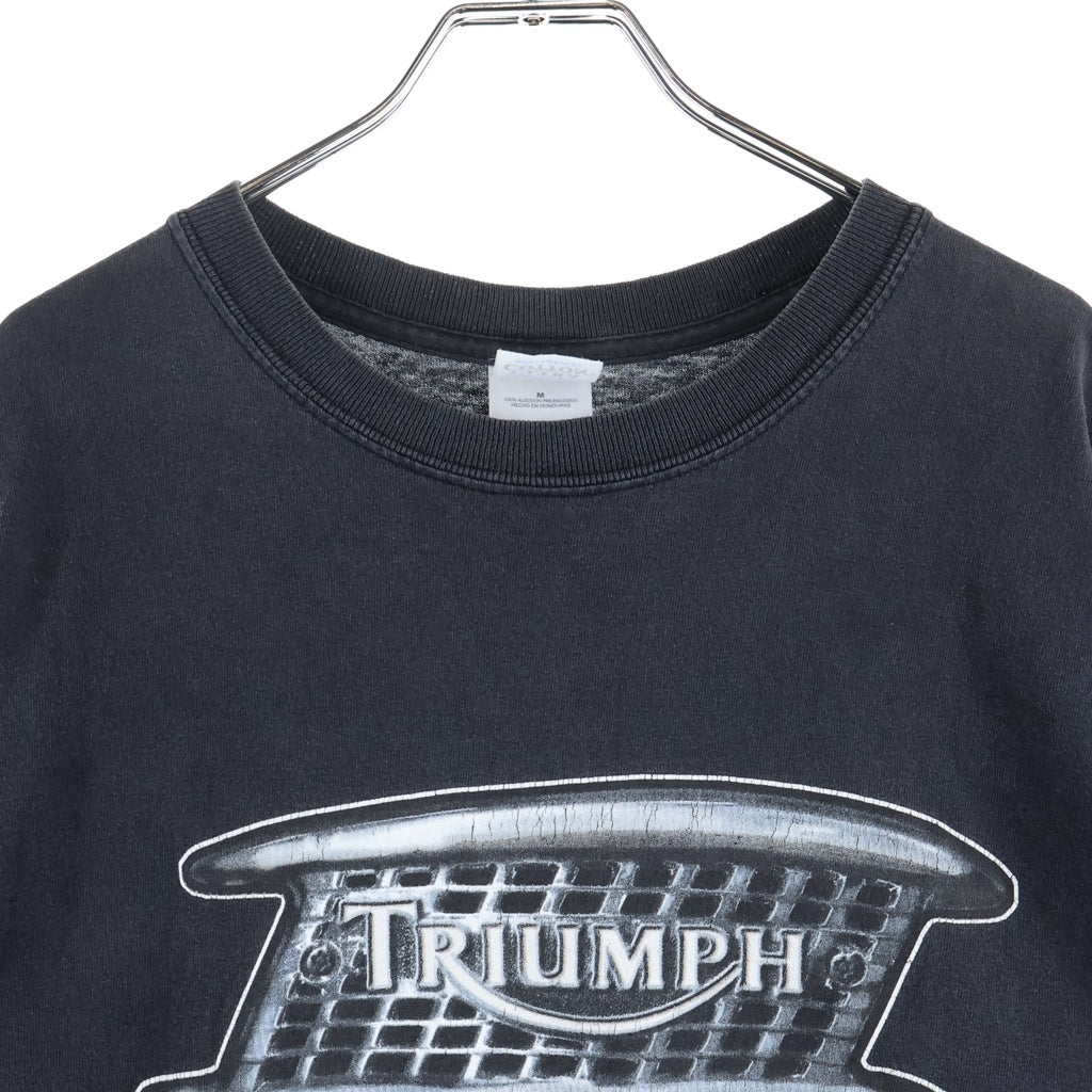 VINTAGE(ヴィンテージ) 00S VINTAGE TRIUMPH GILDAN ヴィンテージ トライアンフ フロントプリントTシャツ 半袖クルーネックカットソー ブラック