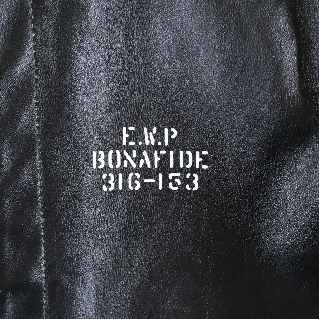 COOTIE(クーティー) HORSEHIDE ホースハイド 両面プリント レザーA-2 ジャケット ブラック