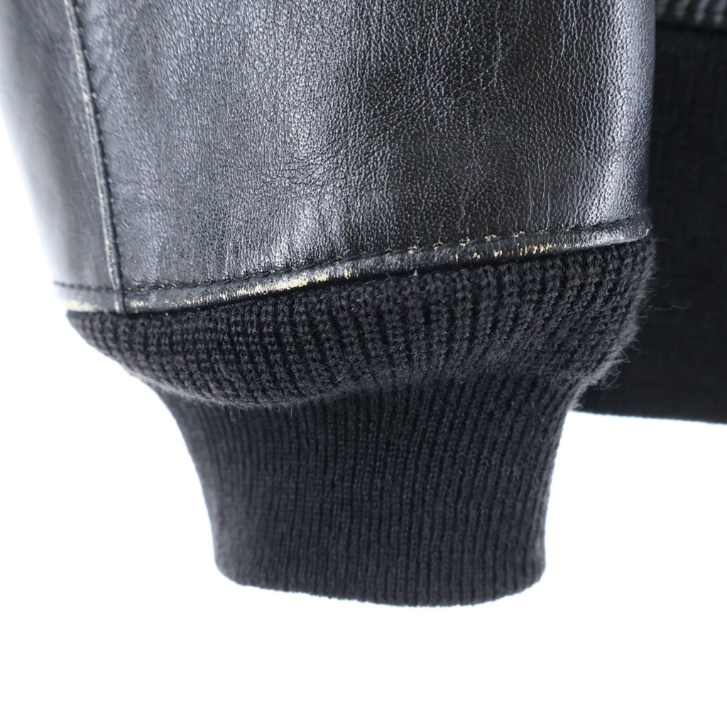COOTIE(クーティー) HORSEHIDE ホースハイド 両面プリント レザーA-2 ジャケット ブラック