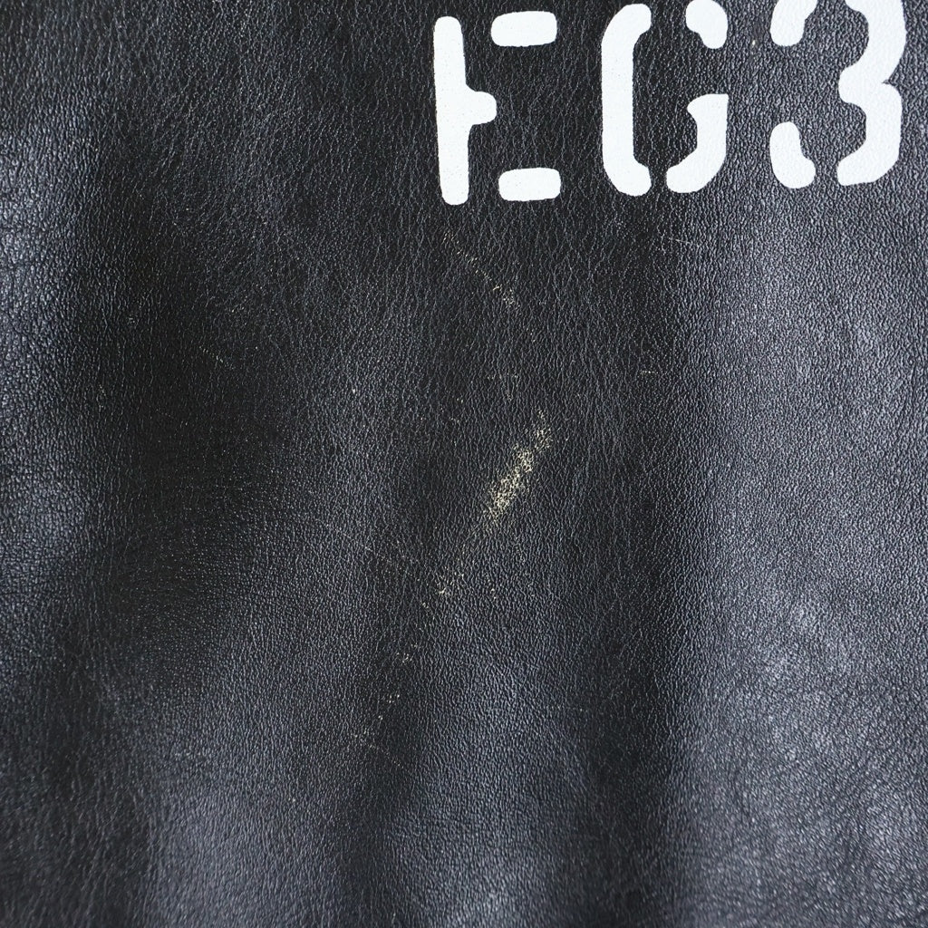 COOTIE(クーティー) HORSEHIDE ホースハイド 両面プリント レザーA-2 ジャケット ブラック