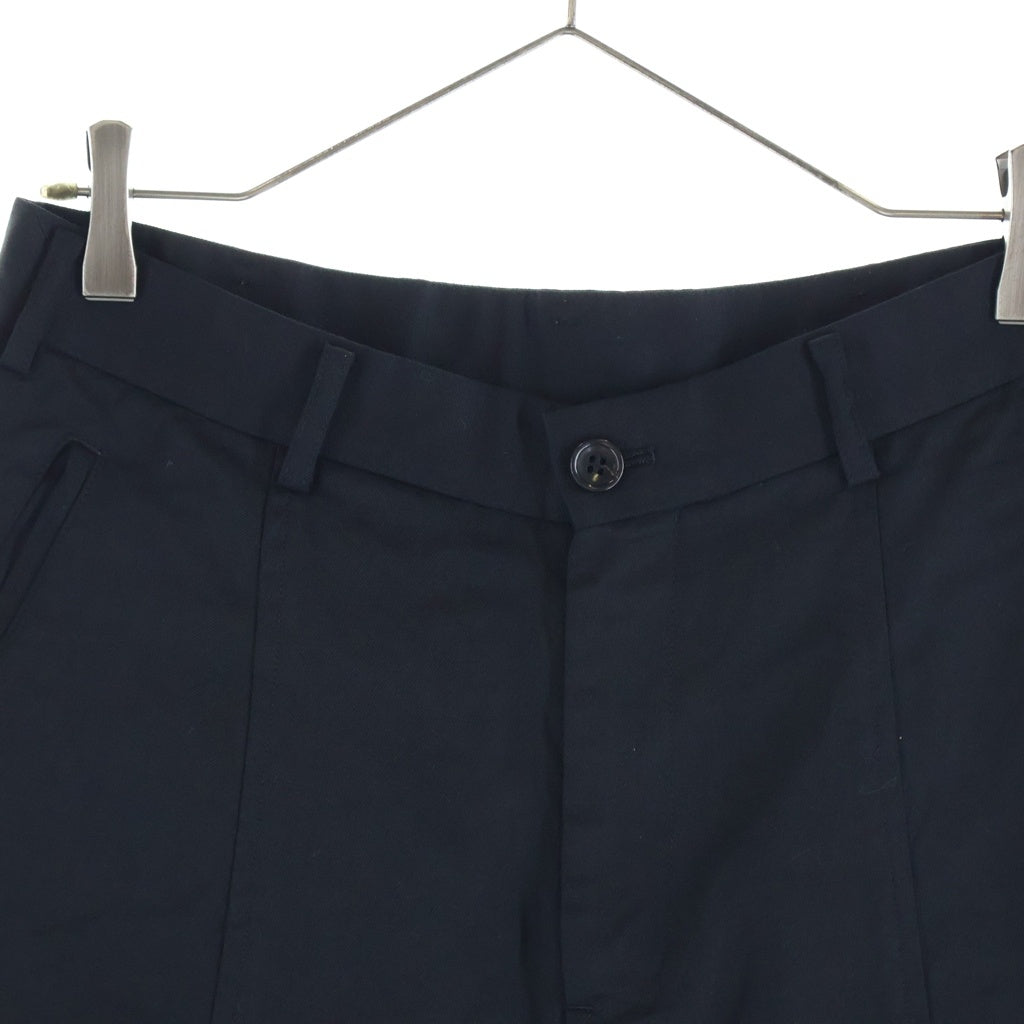 BLACK COMME des GARCONS(ブラックコムデギャルソン) 09SS AD2008 ステッチデザイン ジップフライ ウール サルエルパンツ ブラック 1C-P009